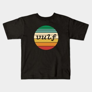 Retro Vulf Sunset Vulfpeck Design Kids T-Shirt